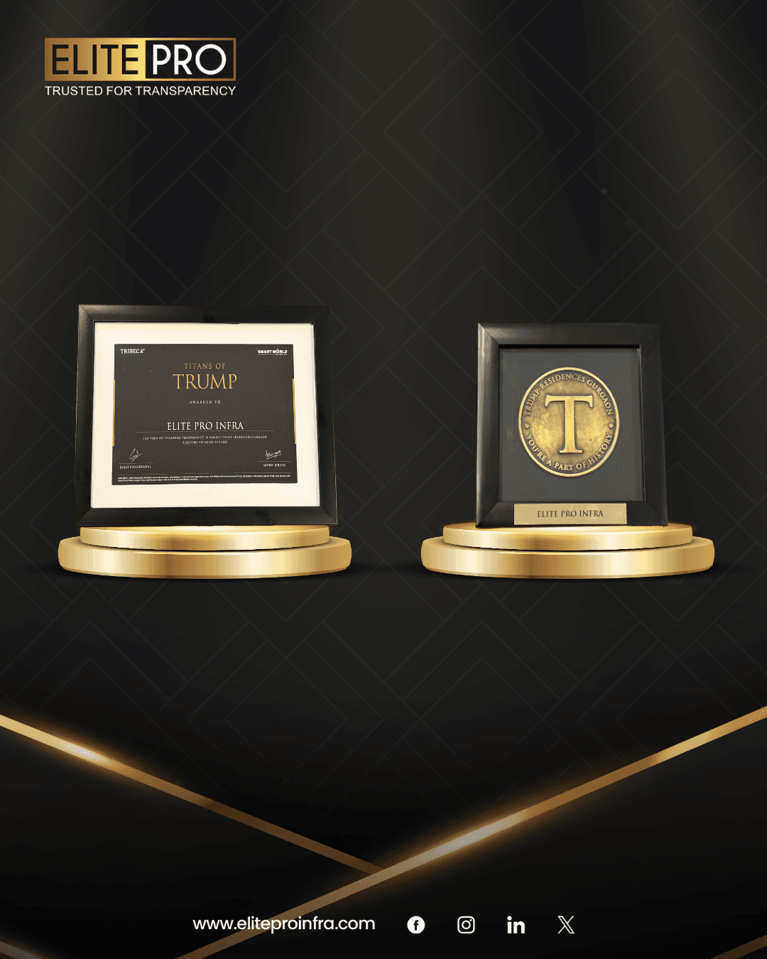Elite Pro Infraventure award recognition