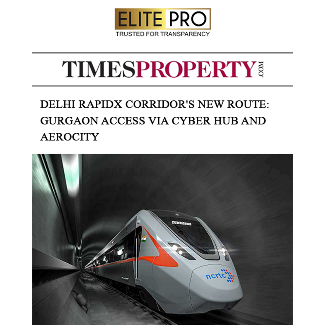 Delhi RapidX Corridor's New Route: Gurgaon Access via Cyber Hub And Aerocity